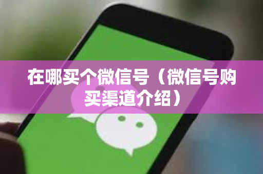 在哪买个微信号（微信号购买渠道介绍）
