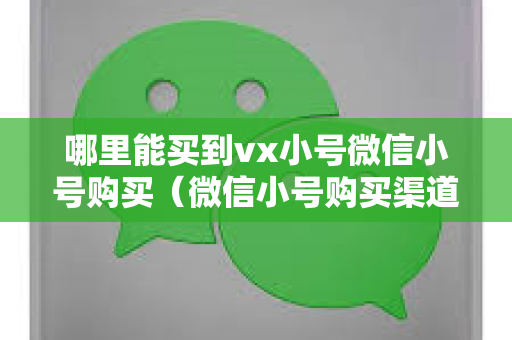哪里能买到vx小号微信小号购买（微信小号购买渠道及风险提示）