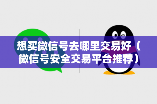 想买微信号去哪里交易好（微信号安全交易平台推荐）