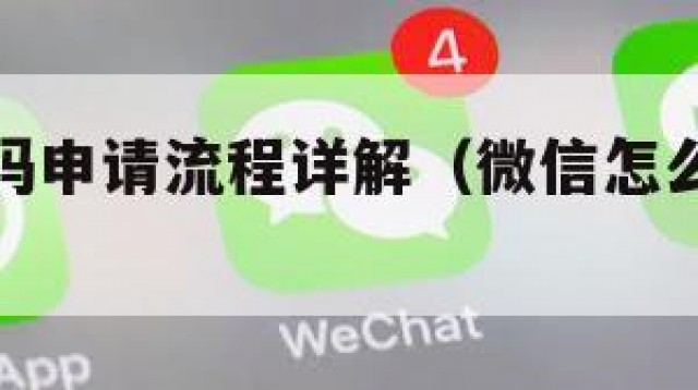 微信付款码申请流程详解（微信怎么申请付款码收款码）
